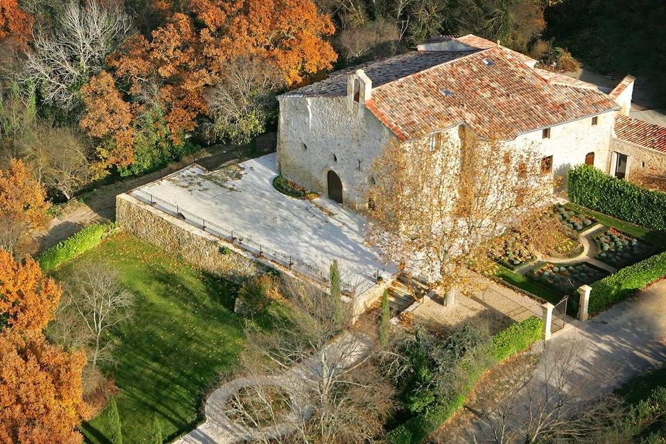 Domaine Saint Bacchi - Vue aérienne du domaine